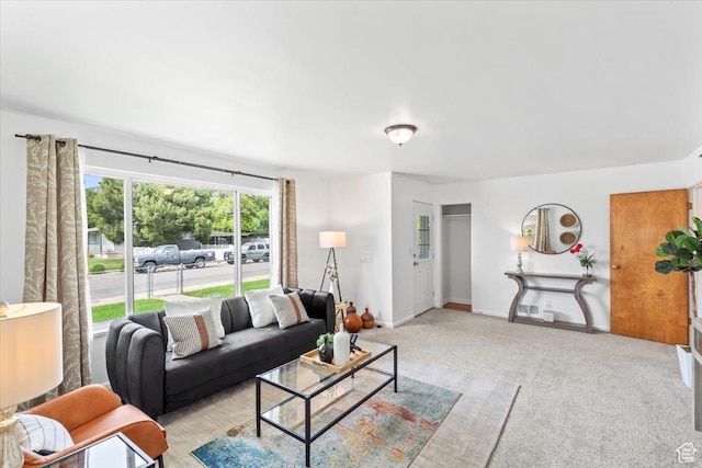 535 W Fern Dr, Midvale, UT 84047 - living room featuring light carpet