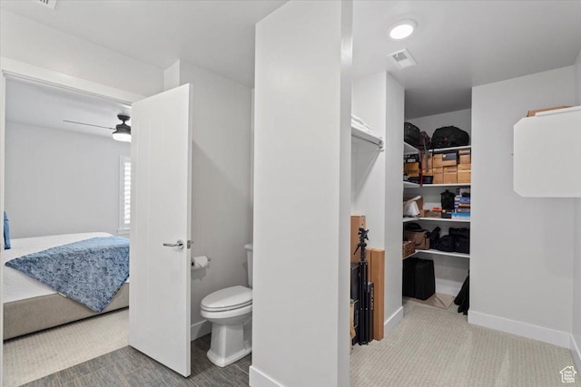 6221 W Applecross Cir, Highland, UT 84003 - ensuite bathroom with toilet and ceiling fan