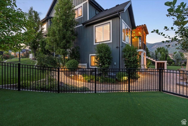 6221 W Applecross Cir, Highland, UT 84003 - view of home's exterior featuring stairway and board and batten siding