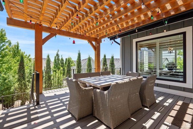 6221 W Applecross Cir, Highland, UT 84003 - view of patio featuring a pergola and outdoor dining space