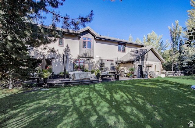 4896 Last Stand Dr, Snyderville, UT 84098 - back of property with stucco siding
