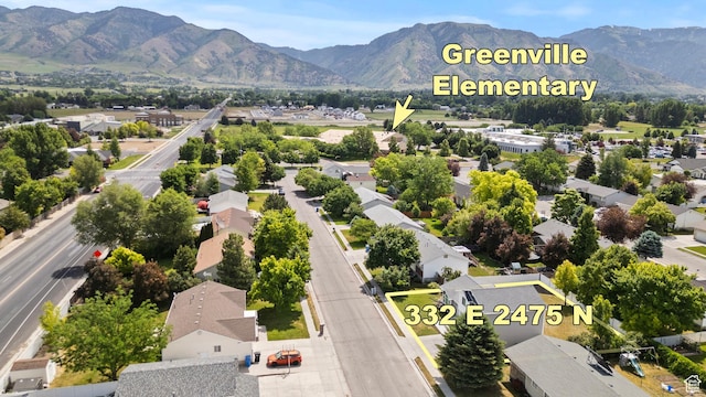332 E 2475 N, North Logan, UT 84341 - aerial perspective of suburban area with a mountain backdrop