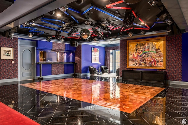 1384 N 450 E, Orem, UT 84097 - interior space featuring granite floors and wallpapered walls
