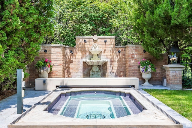 1384 N 450 E, Orem, UT 84097 - view of pool featuring an in-ground hot tub