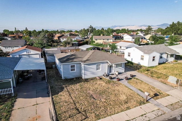 4281 W 5780 S, Salt Lake City, UT 84118 - aerial view of residential area with a mountain backdrop