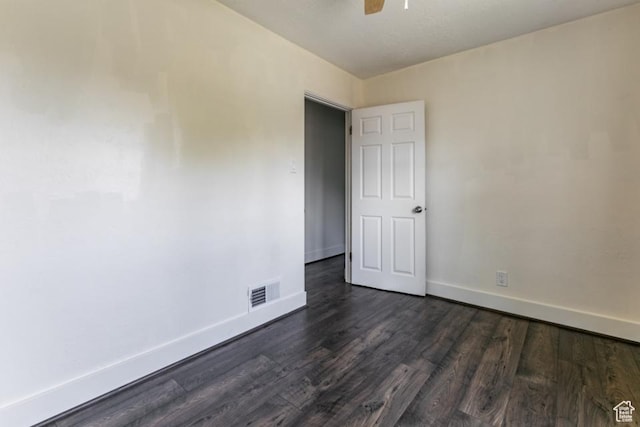 3071 Quincy Ave, Ogden, UT 84403 - unfurnished room with dark wood-type flooring and a ceiling fan