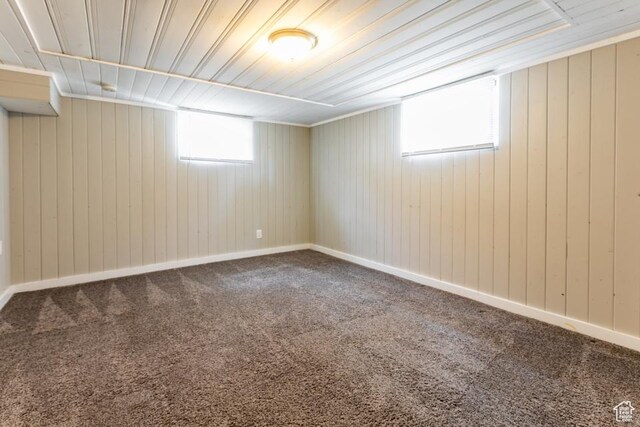 3071 Quincy Ave, Ogden, UT 84403 - below grade area featuring carpet flooring and wood walls