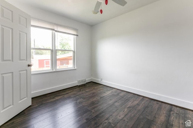 3071 Quincy Ave, Ogden, UT 84403 - empty room featuring dark wood finished floors and a ceiling fan