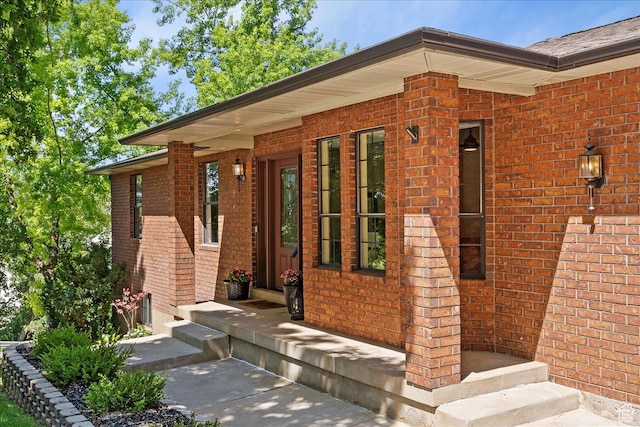 5791 S Oakwood Dr W, South Ogden, UT 84405 - entrance to property with brick siding