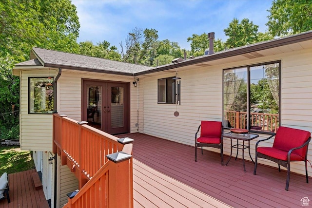 5791 S Oakwood Dr W, South Ogden, UT 84405 - deck with french doors