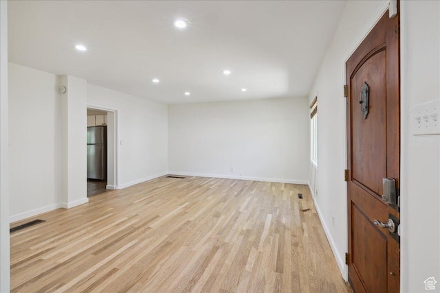 537 N Darwin St W, Salt Lake City, UT 84103 - empty room with recessed lighting and light wood-style floors