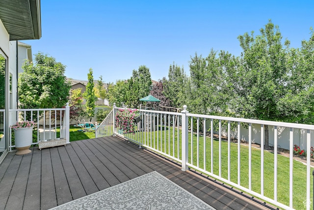 1471 S Sage Bloom Way, Saratoga Springs, UT 84045 - deck with a lawn