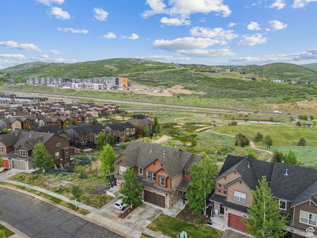 1046 W Abigail Dr, Heber City, UT 84032 - aerial view of property's location with mountains and nearby suburban area