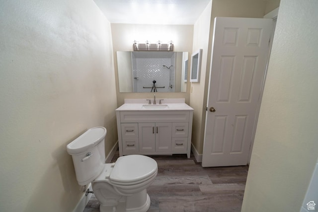 685 W 2550 S, Price, UT 84501 - bathroom featuring wood finished floors, a shower, and vanity