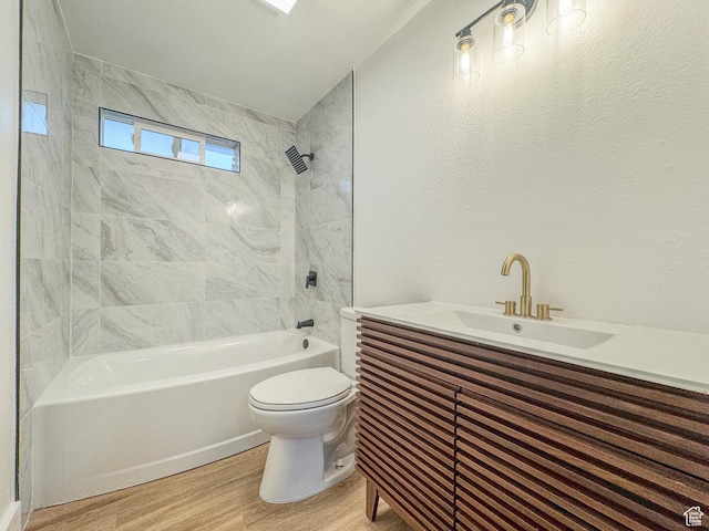 1464 S 50 E, Orem, UT 84058 - bathroom with wood finished floors,  shower combination, and vanity