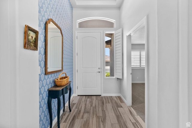 902 E 3950 S, Washington, UT 84780 - entrance foyer featuring wallpapered walls and wood finished floors