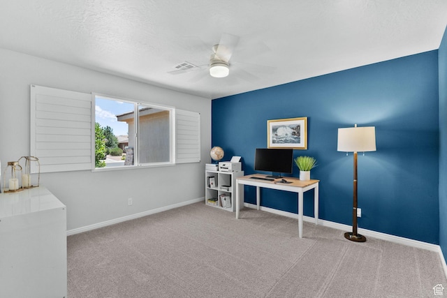 902 E 3950 S, Washington, UT 84780 - carpeted home office featuring ceiling fan and baseboards