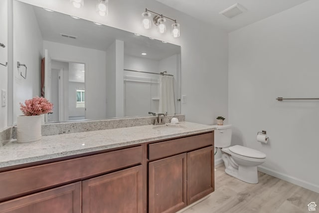 5451 N Yeager Ln, Eagle Mountain, UT 84005 - full bath featuring vanity, wood finished floors, and curtained shower