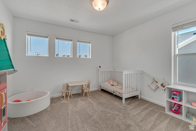 5451 N Yeager Ln, Eagle Mountain, UT 84005 - bedroom with carpet and a crib