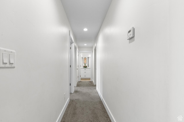 2122 W 1745th Ct S, West Haven, UT 84401 - corridor featuring carpet floors and recessed lighting