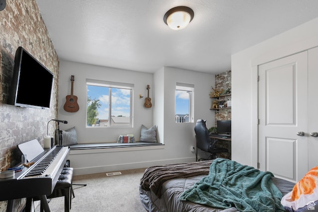 2122 W 1745th Ct S, West Haven, UT 84401 - bedroom with multiple windows, a desk, and carpet flooring
