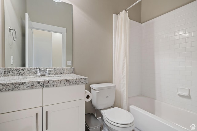 5529 W Sicily Ln N, Highland, UT 84003 - full bath featuring vanity and shower / bathtub combination with curtain