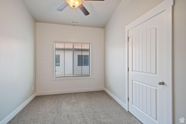 5529 W Sicily Ln N, Highland, UT 84003 - carpeted spare room featuring ceiling fan and baseboards
