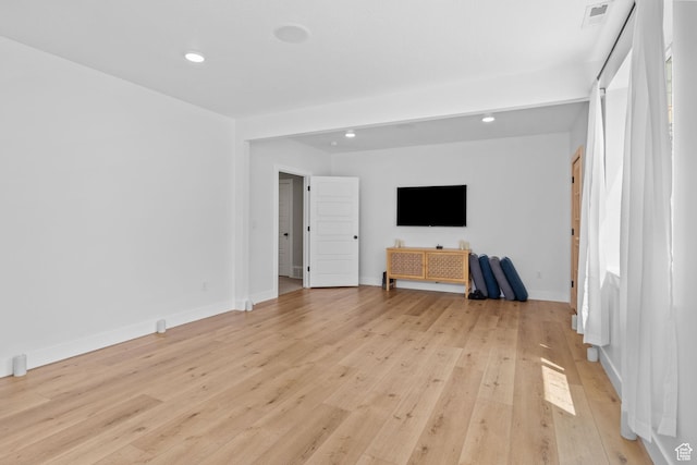 2245 W 800 S, Layton, UT 84041 - unfurnished living room featuring light wood finished floors and recessed lighting