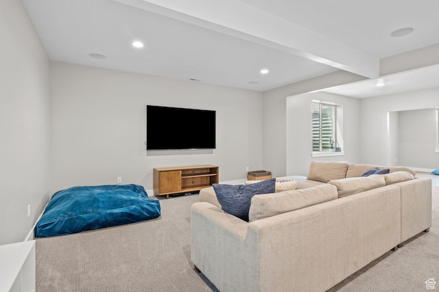 2245 W 800 S, Layton, UT 84041 - living area with light colored carpet and recessed lighting