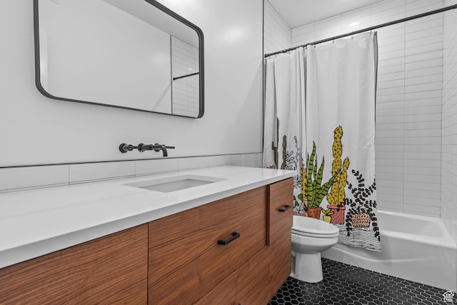2245 W 800 S, Layton, UT 84041 - full bathroom with vanity, shower / bathtub combination with curtain, and tile patterned flooring