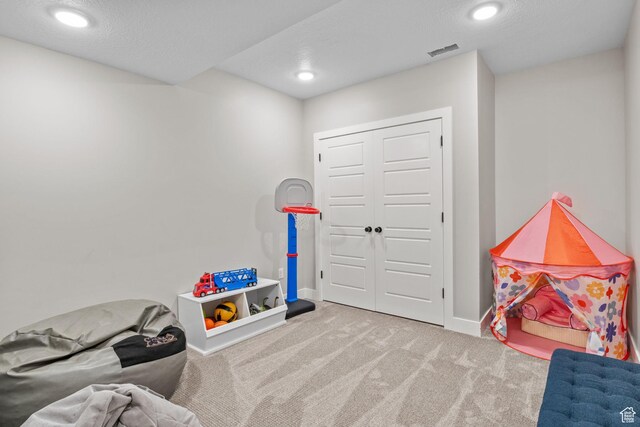 2245 W 800 S, Layton, UT 84041 - recreation room featuring carpet flooring and recessed lighting