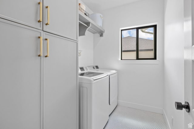 2245 W 800 S, Layton, UT 84041 - laundry area with separate washer and dryer, cabinet space, and tile patterned floors