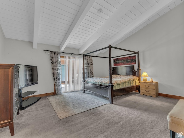 11551 S Woodhampton Dr E, Sandy, UT 84092 - carpeted bedroom featuring wood ceiling and access to exterior