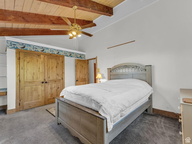 11551 S Woodhampton Dr E, Sandy, UT 84092 - bedroom with wood ceiling, carpet floors, and a ceiling fan