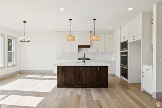 954 S Sandy Ln, Spanish Fork, UT 84660 - kitchen with stainless steel appliances, light countertops, tasteful backsplash, white cabinetry, and recessed lighting
