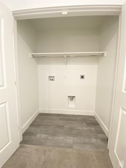 3985 W 1960 N, Lehi, UT 84043 - washroom with electric dryer hookup, hookup for a washing machine, and wood finished floors