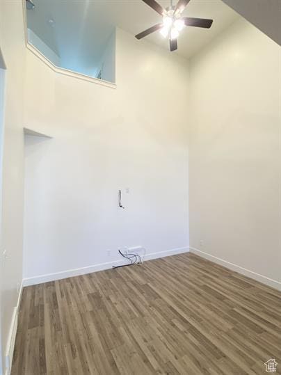 3985 W 1960 N, Lehi, UT 84043 - spare room featuring wood finished floors and ceiling fan