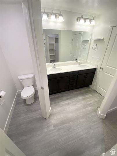 3985 W 1960 N, Lehi, UT 84043 - bathroom featuring wood finished floors and double vanity