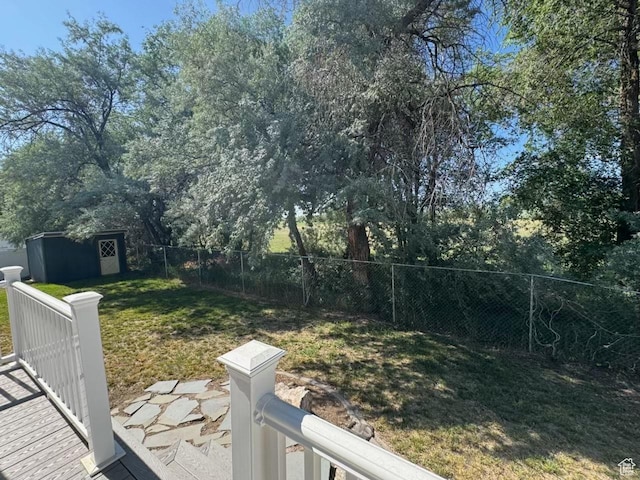1282 W 1200 S, Woods Cross, UT 84087 - fenced backyard featuring a storage shed