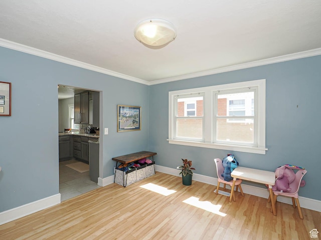 1527 E Princeton Ave S, Salt Lake City, UT 84105 - unfurnished room featuring crown molding and light wood-style flooring