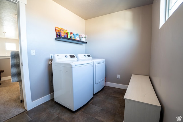 6561 S Evening Glow Ct W, West Jordan, UT 84081 - washroom with washing machine and clothes dryer and baseboards