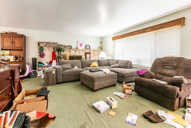 5841 S Fontaine Bleu Dr E, Murray, UT 84121 - living area with carpet flooring
