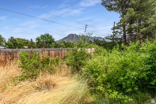5841 S Fontaine Bleu Dr E, Murray, UT 84121 - view of yard featuring a mountain view