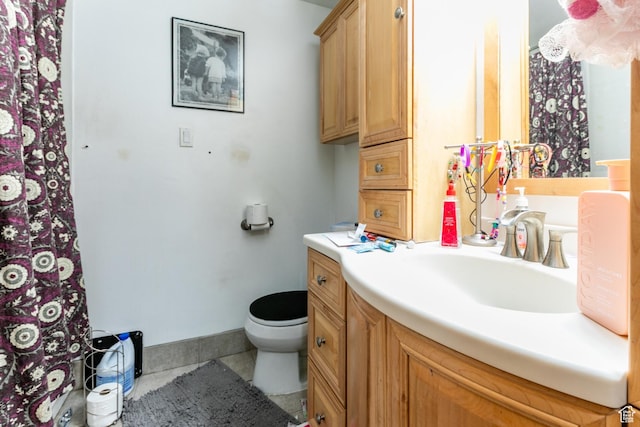 5841 S Fontaine Bleu Dr E, Murray, UT 84121 - bathroom featuring vanity and tile patterned floors