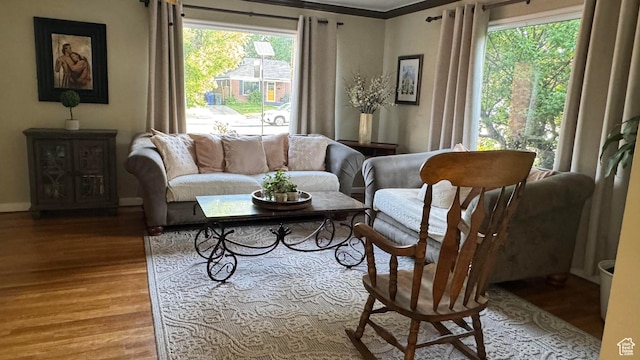 1924 E 2100 S, Salt Lake City, UT 84106 - living room with plenty of natural light and wood finished floors