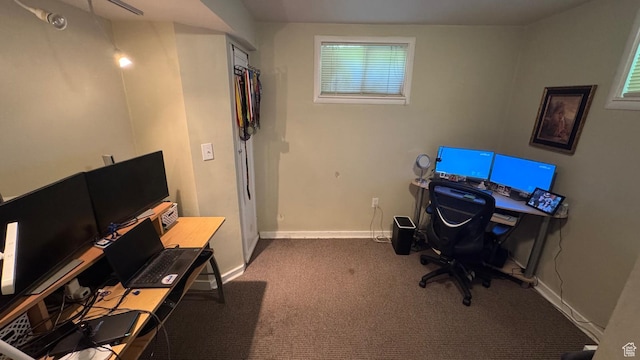 1924 E 2100 S, Salt Lake City, UT 84106 - office with carpet and baseboards