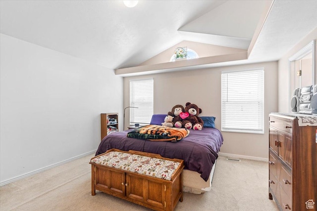 1014 W 4150 S, Riverdale, UT 84405 - bedroom featuring light colored carpet and vaulted ceiling