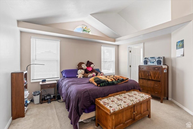 1014 W 4150 S, Riverdale, UT 84405 - bedroom with light carpet and lofted ceiling
