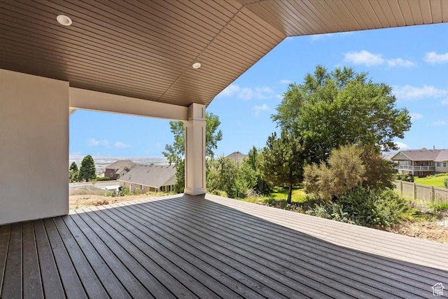 4095 N 100 E, North Ogden, UT 84414 - wooden terrace with a residential view