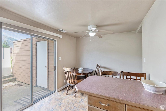 1454 Lancelot Dr, Provo, UT 84601 - dining space featuring ceiling fan